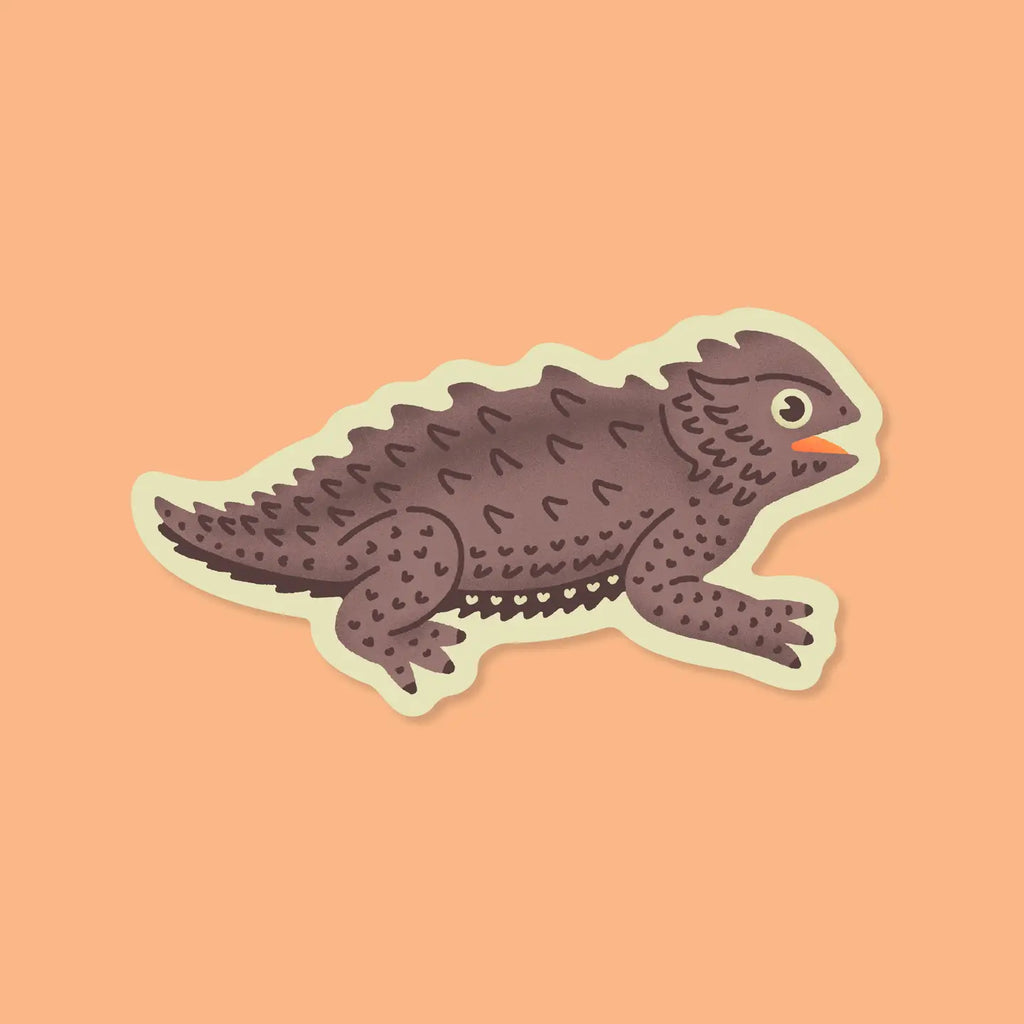 Horned Lizard Sticker by Goodnight Pine