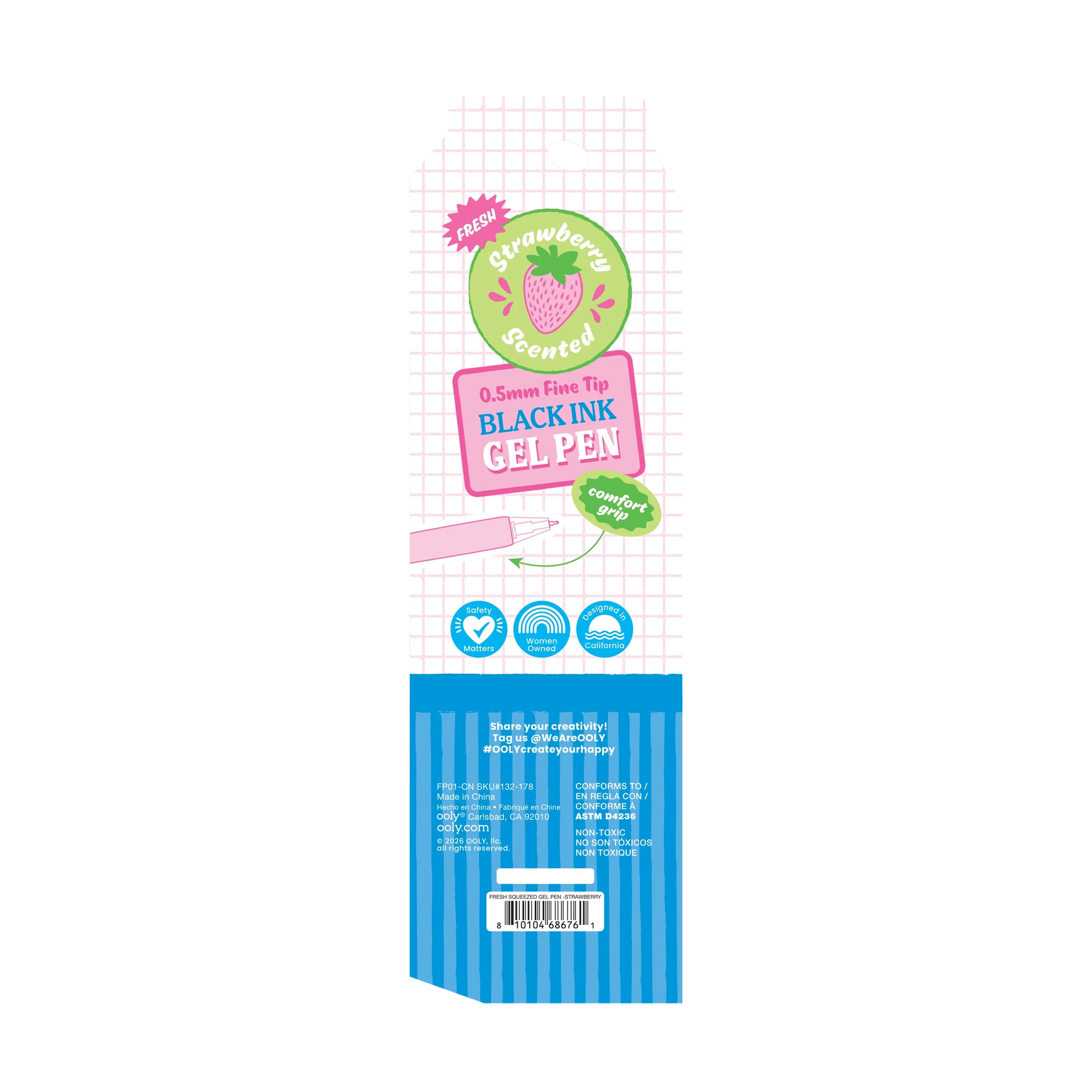 Strawberry Fresh Squeezed Scented Gel Pen