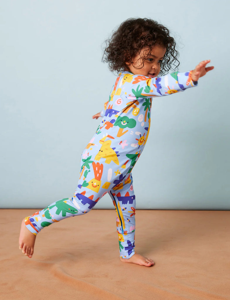 Dino Days Long Sleeve Romper by Halcyon Nights