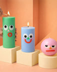Dippy Pillar Face Candle