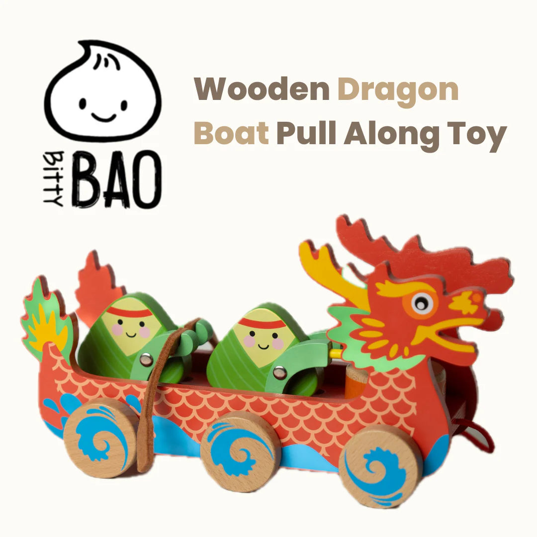 Wooden Dragon Boat Pull Along Toy
