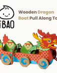 Wooden Dragon Boat Pull Along Toy