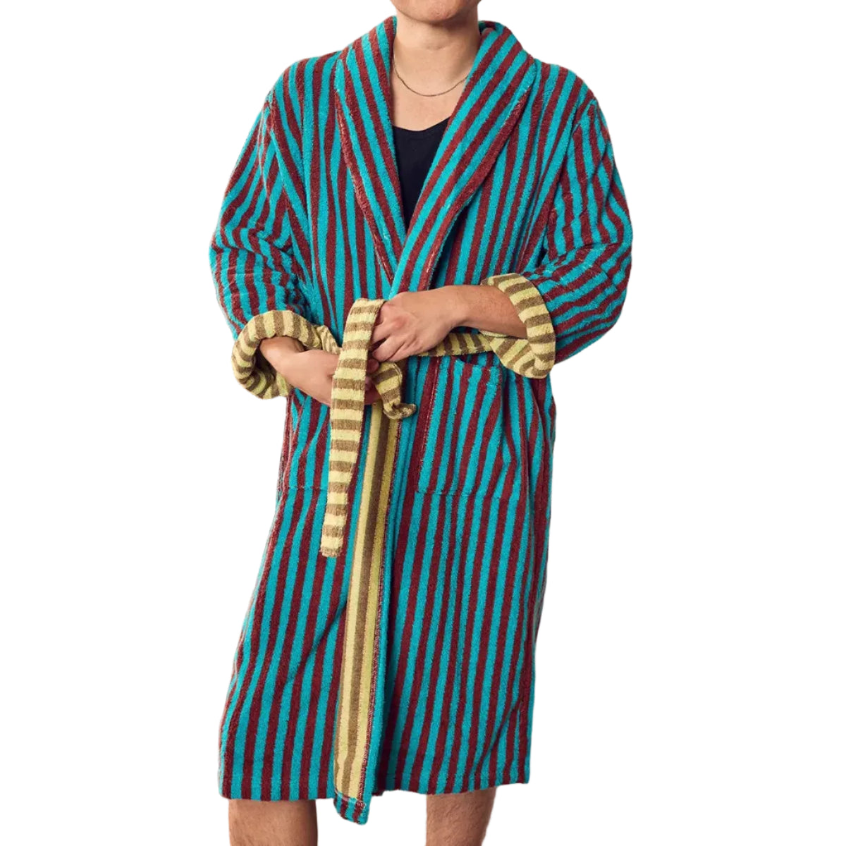Dragonfly Stripe Bathrobe