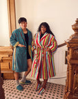 Dragonfly Stripe Bathrobe