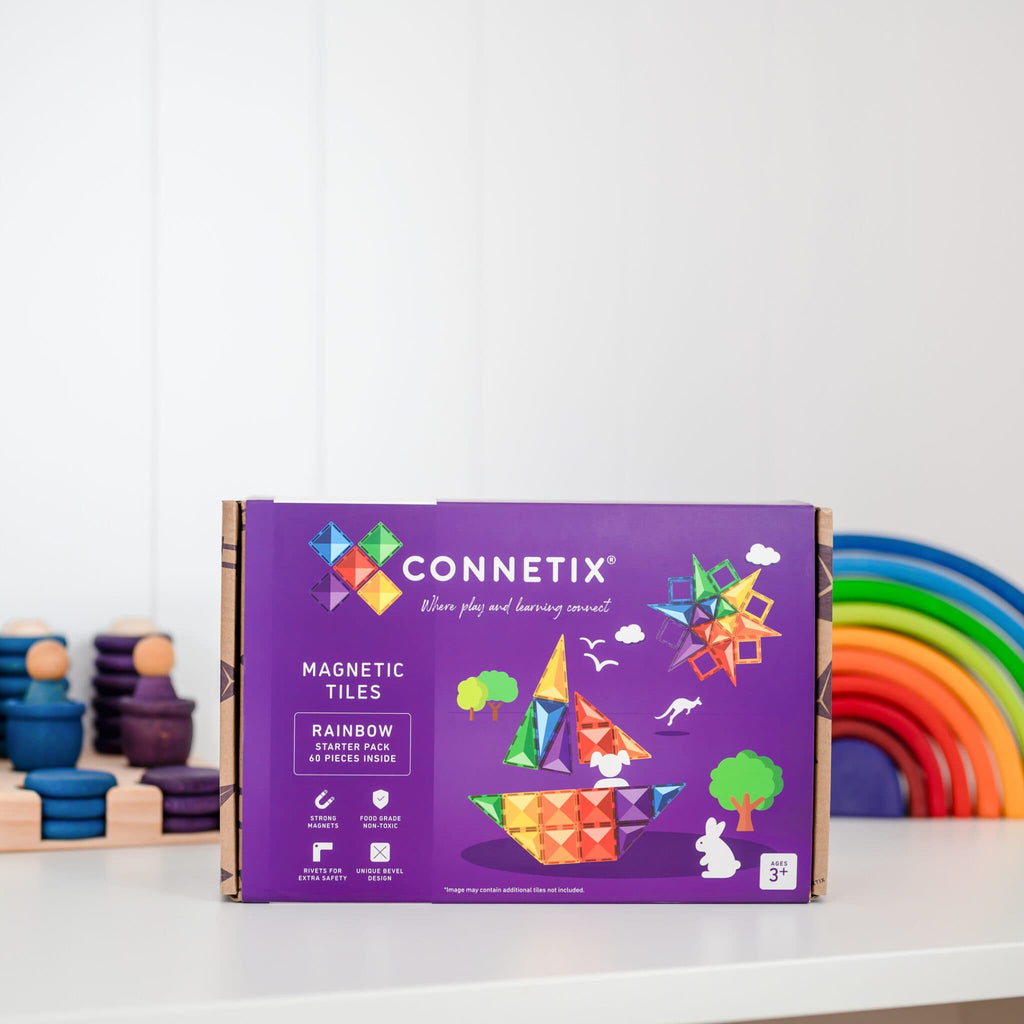 Rainbow Starter Pack 60 pc by Connetix