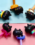 Black Cat Wiggle Gel Pen