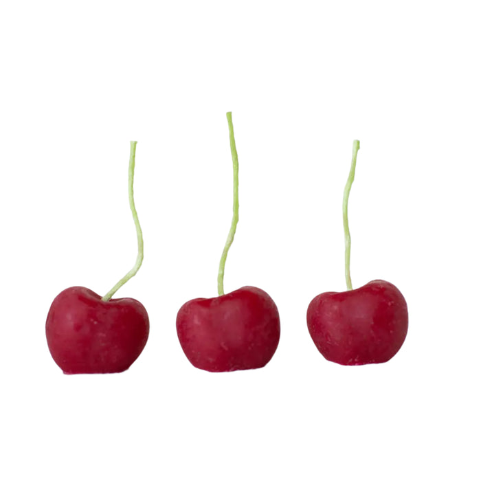 Beeswax Cherry Birthday Candles by Happy Organics