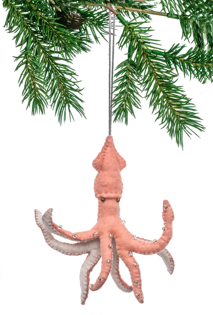 Squid Ornament by Silk Road Bazaar
