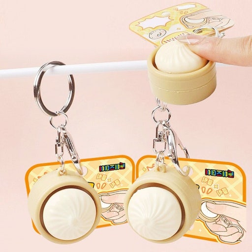 Dumpling Clicker Keychain