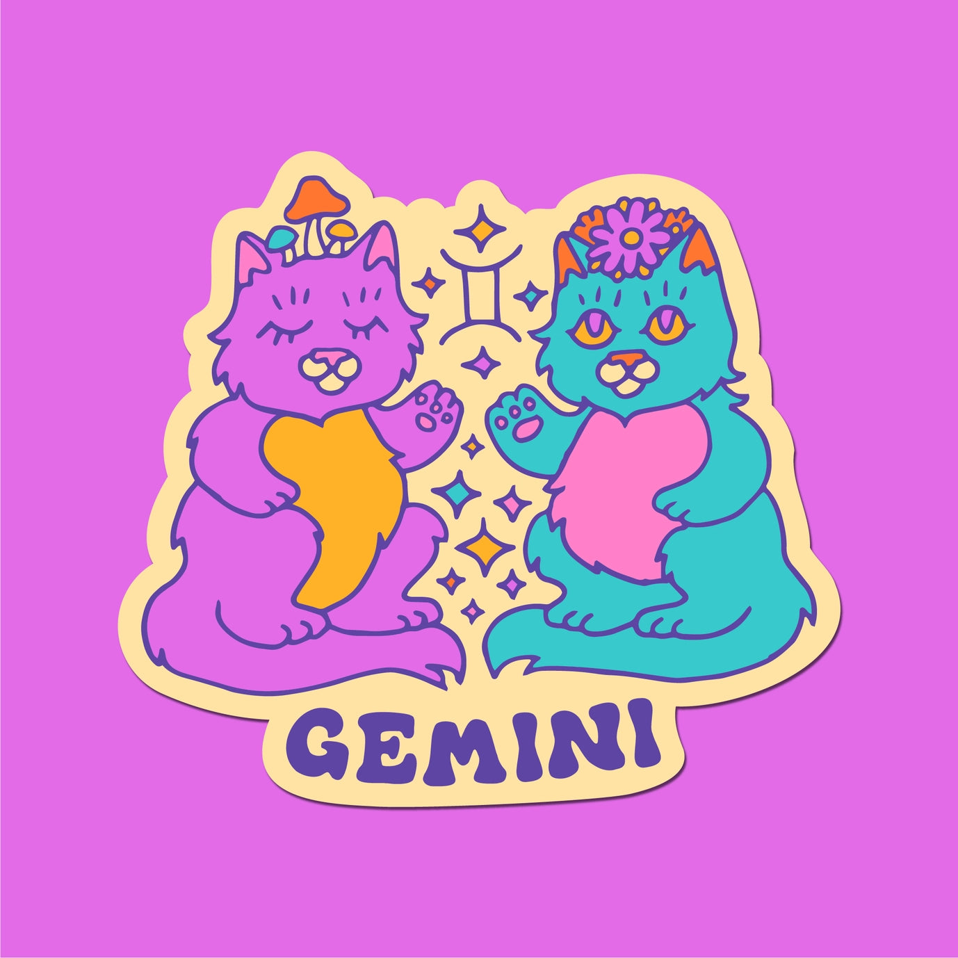 Astrology Cats Sticker