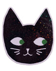 Glitter Cat Head Sticker by Baby Cats of California