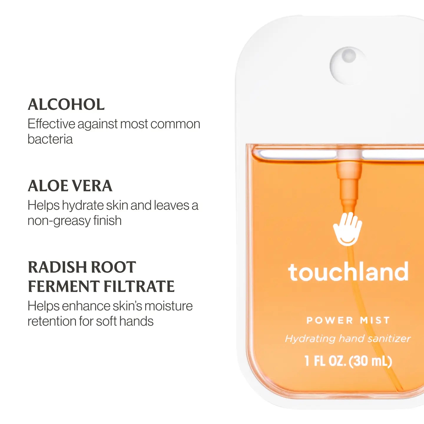 Velvet Peach Touchland Hydrating Hand Sanitizer