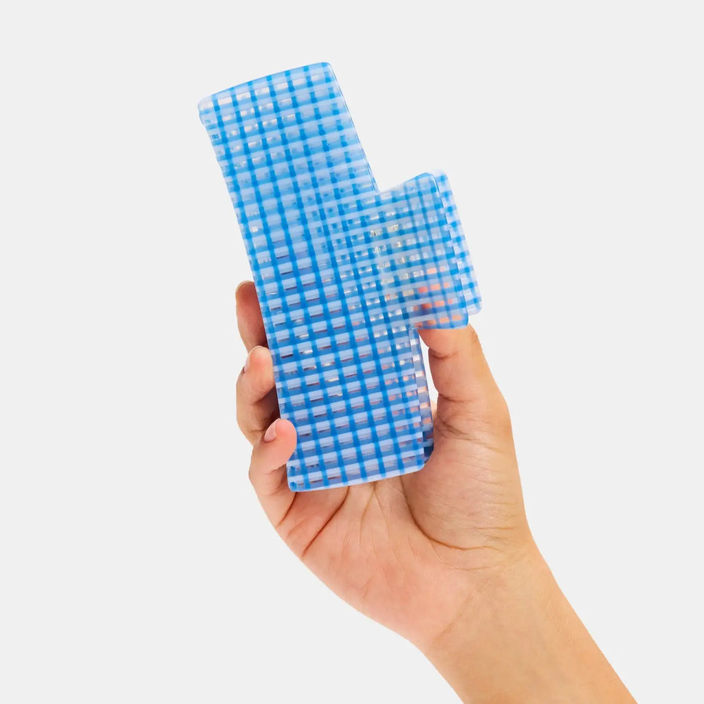Jumbo Box Claw Blue Lattice by Chunks