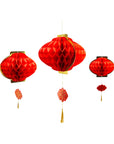 Lunar New Year Honeycomb Lanterns by My Mind's Eye