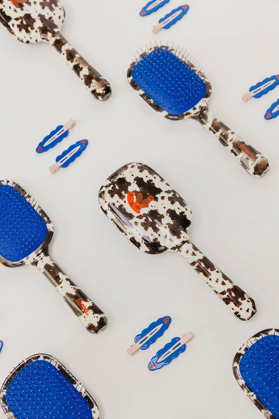 Scalp to Ends Brush - Cow Print