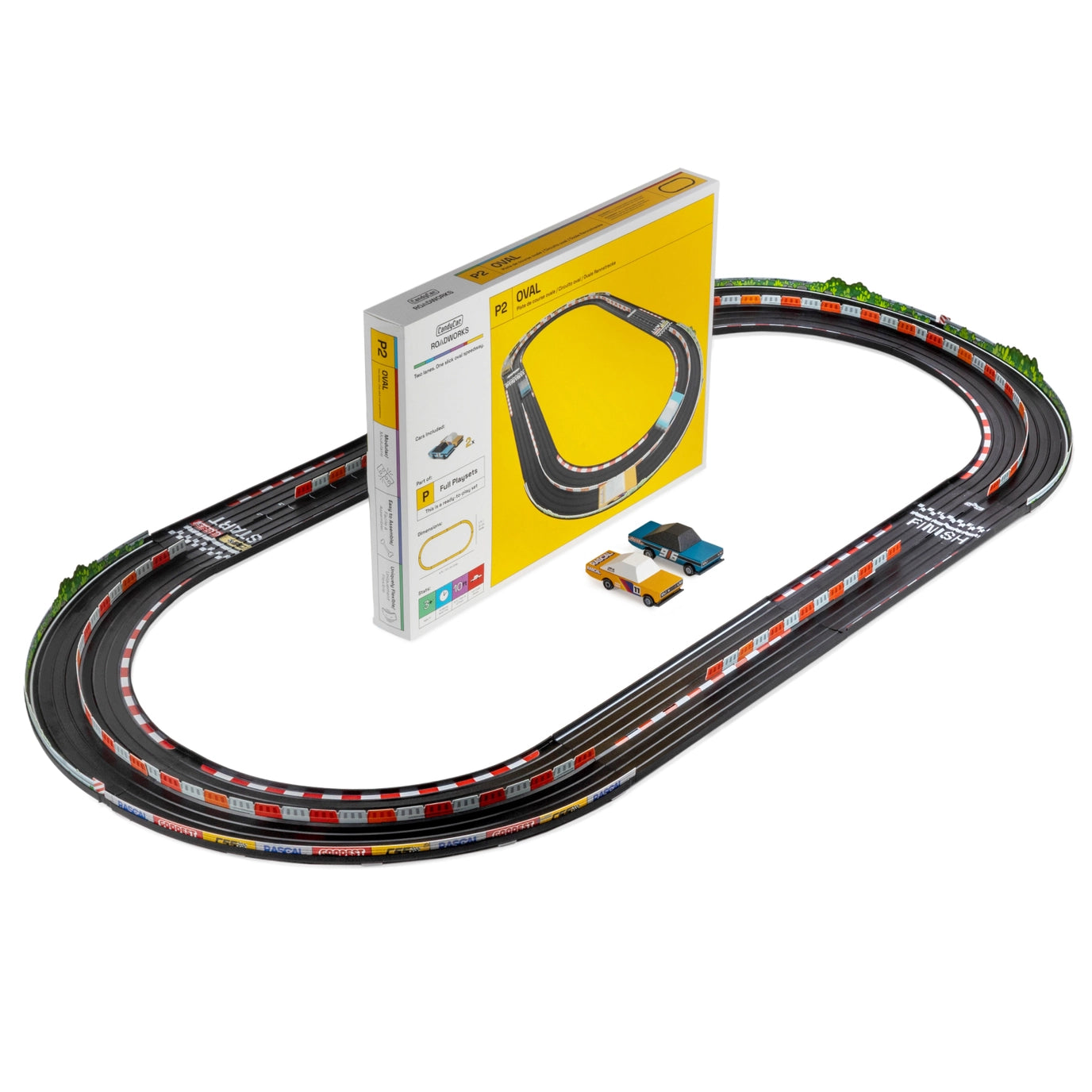 Oval Candycar Roadworks Playset