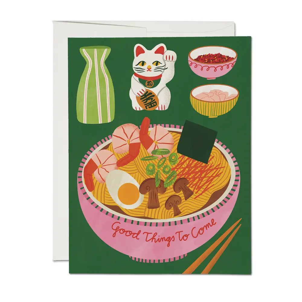 Ramen Bowl Encouragement Card by Red Cap Cards