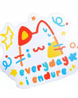 Everyday I Endure Cat Vinyl Sticker