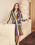 Eucalyptus Stripe Bathrobe