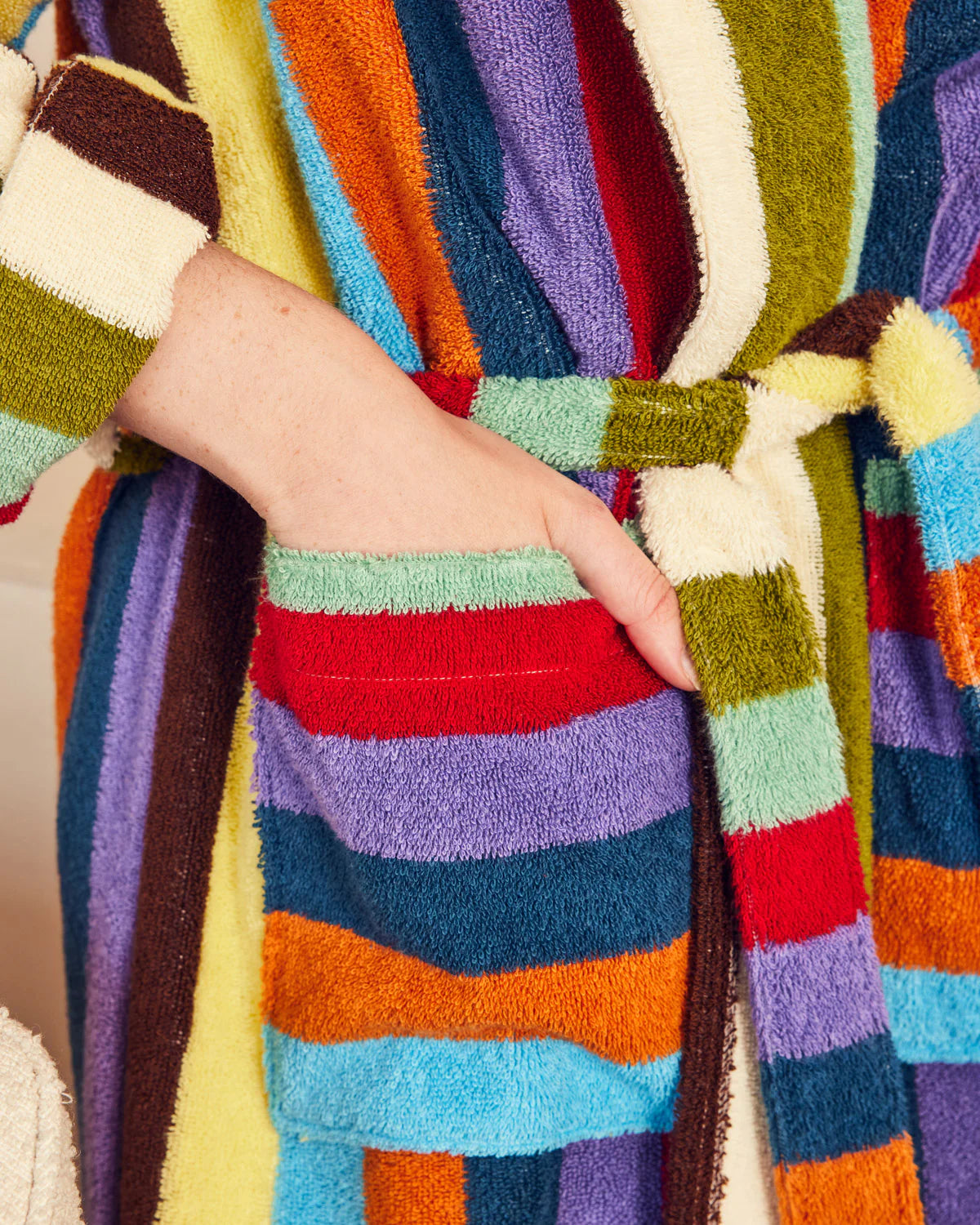 Eucalyptus Stripe Bathrobe