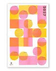 Geometric 2027  Risograph Print Calendar