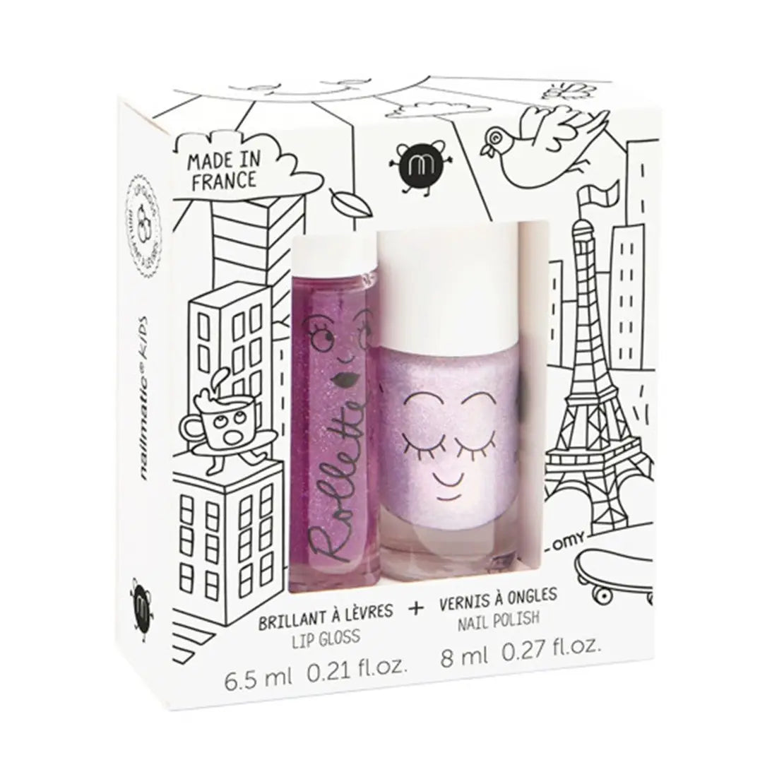 Nailpolish and Lip Gloss Set Lovely City by Nailmatic