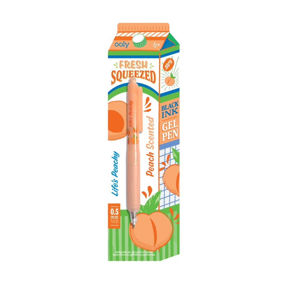 Peach Fresh Squeezed Scented Gel Pen