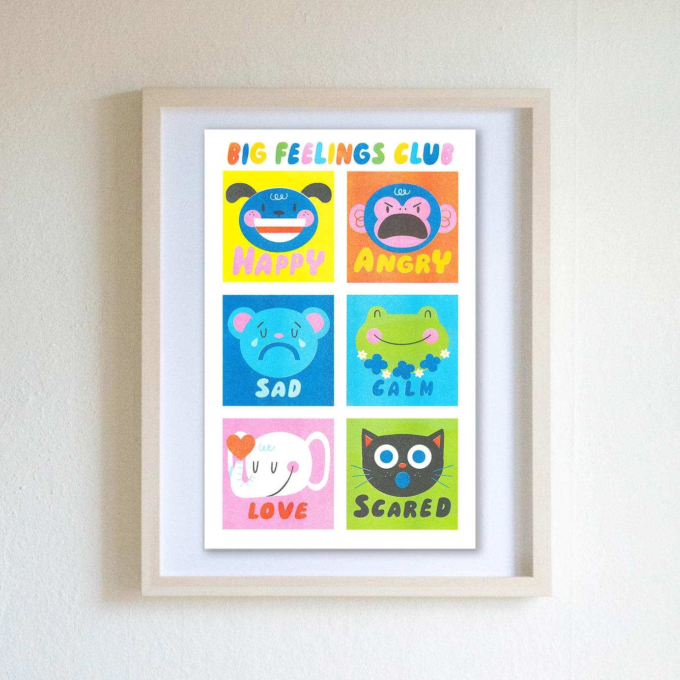 Big Feelings Club Emotion Chart Poster