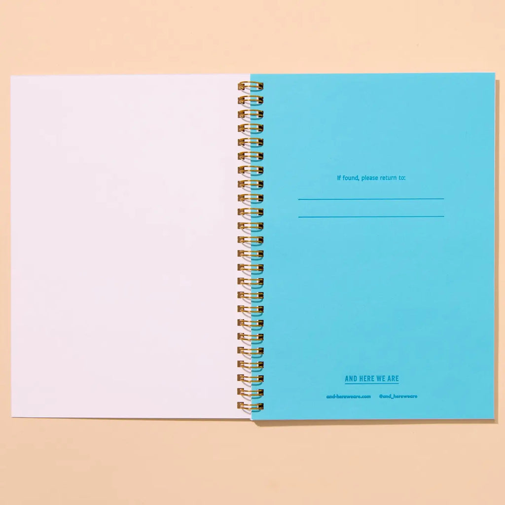 Macaroni A5 Lettepress Spiral Notebook by And Here We Are