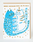 Me to Mew Birthday Card