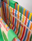 Fruit Tiles Rattan Market Bag