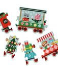 Christmas Train Shaped Floor Puzzle by Petit Collage
