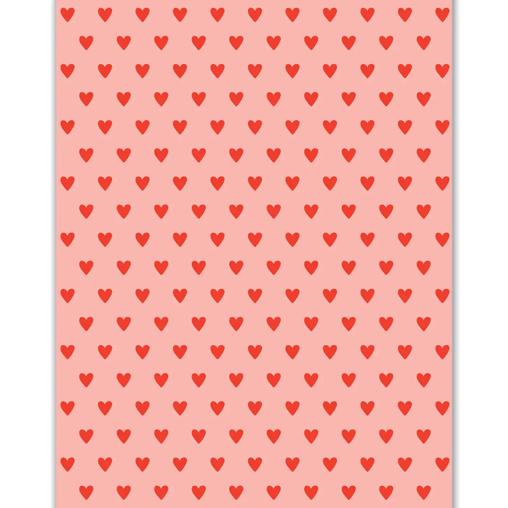 Red Hearts Valentines Wrapping Paper by Mellowworks