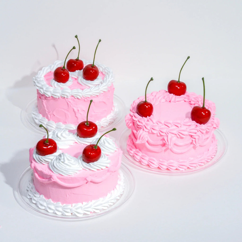 Pink Cherry Fake Cake Craft Kit by Jenny Lemons