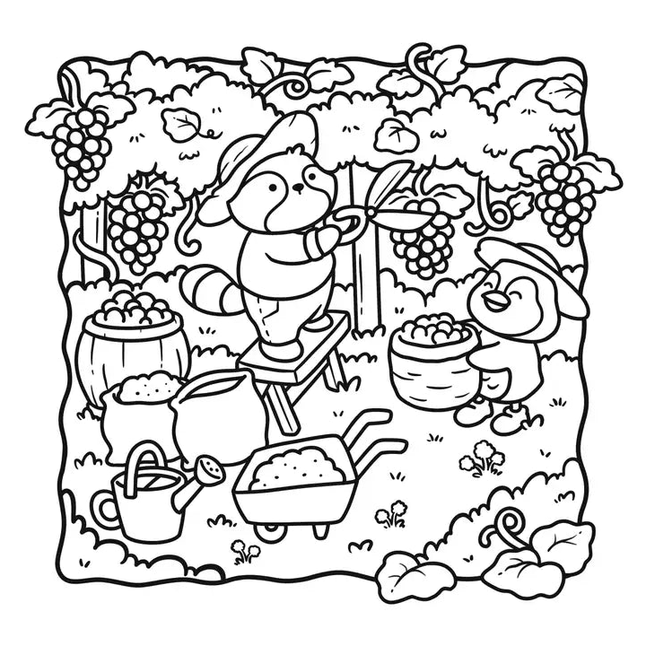 Cozy Farm Coloring Book by Belly Bean Co.