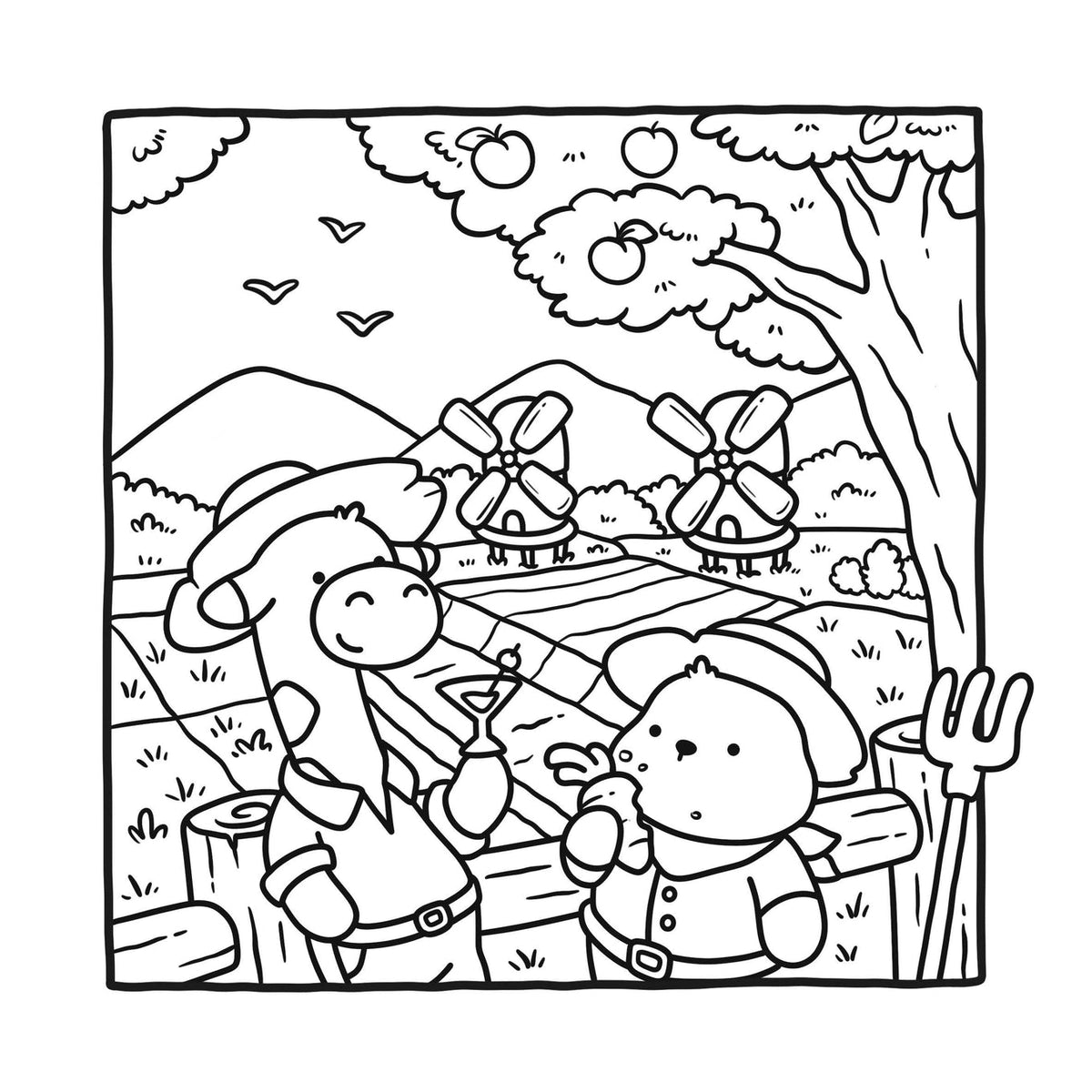 Cozy Farm Coloring Book by Belly Bean Co.