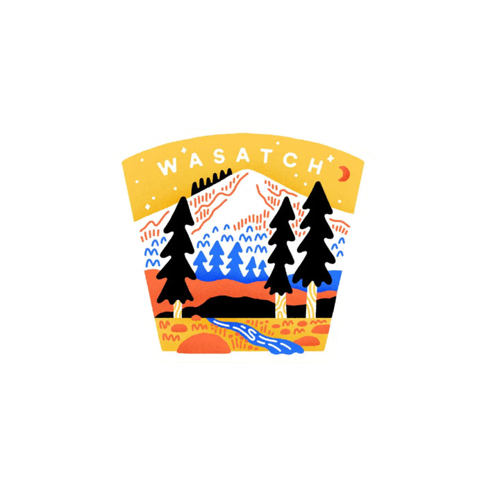 Wasatch Mountains Sticker by Goodnight Pine