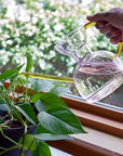 Pink Glass Watering Can