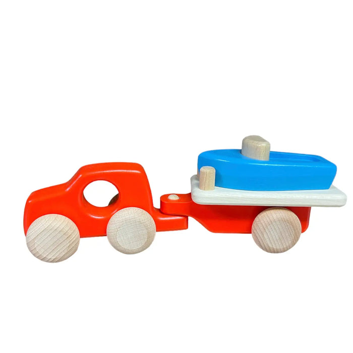 Car With Boat by Bajo