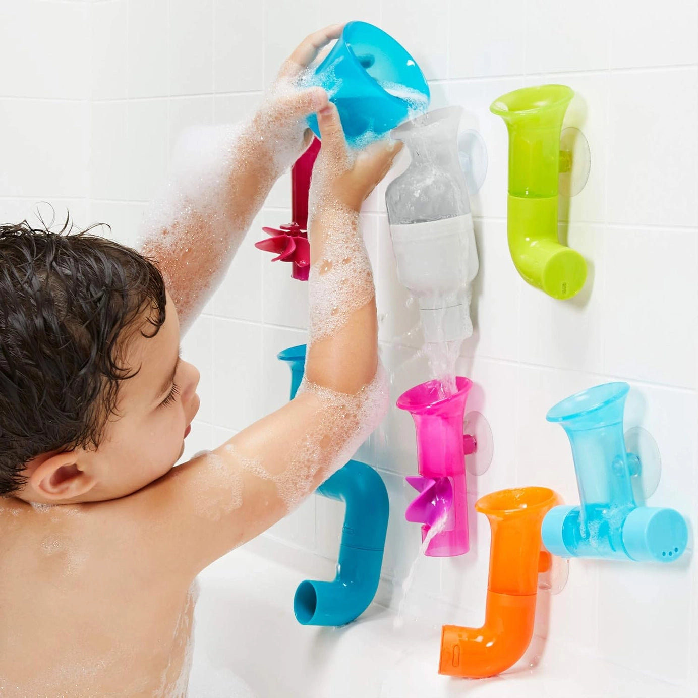 Pipes &amp; Cogs &amp; Tubes Bath Toy Bundle 13pcs Set