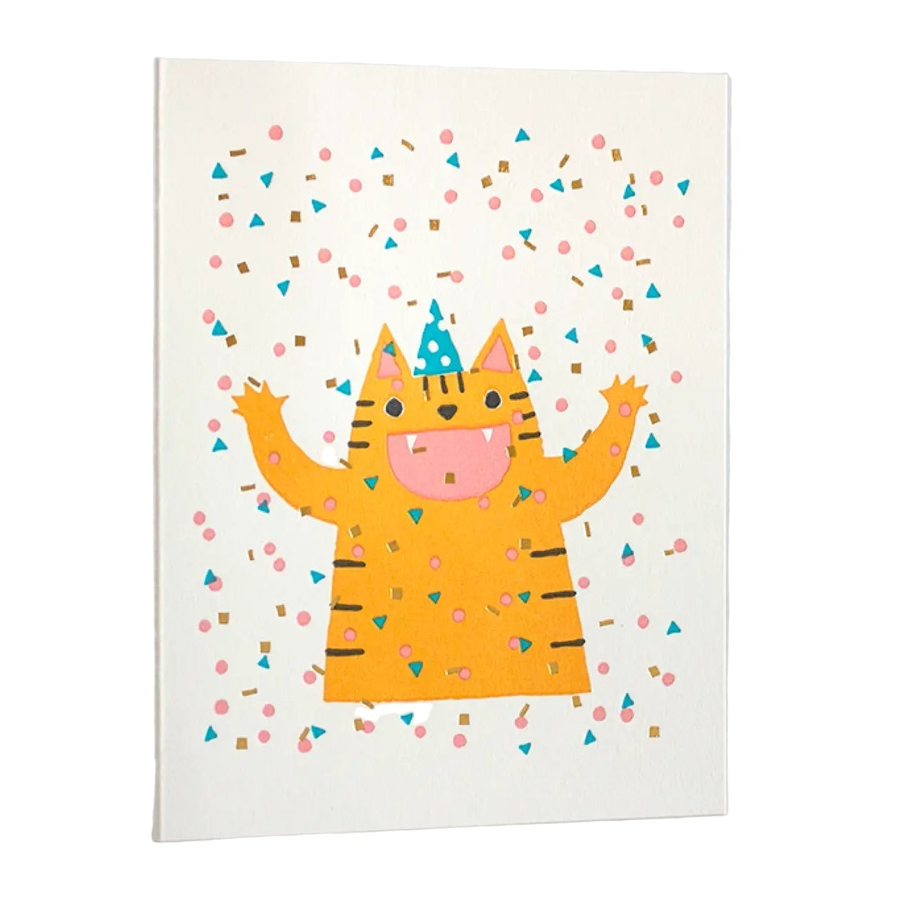 Confetti Cat Party Card by Egg Press
