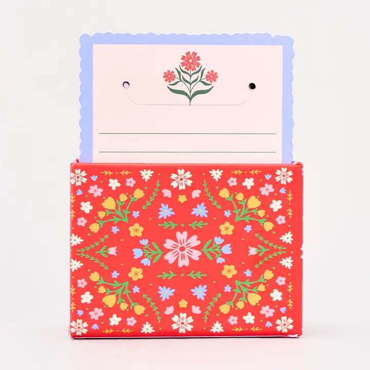 Folk Floral Note Cards