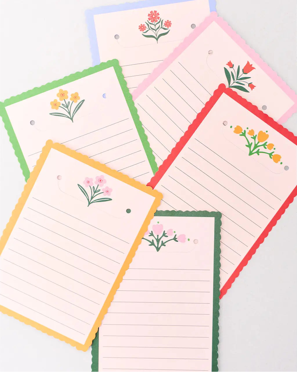 Folk Floral Note Cards