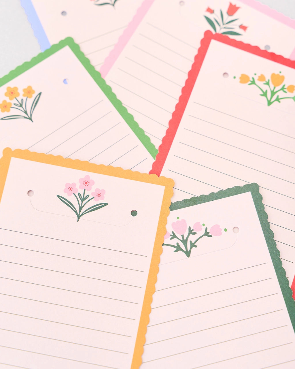 Folk Floral Note Cards