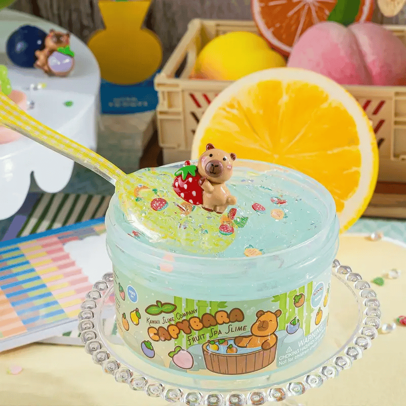 Capybara Fruit Spa Clear Slime