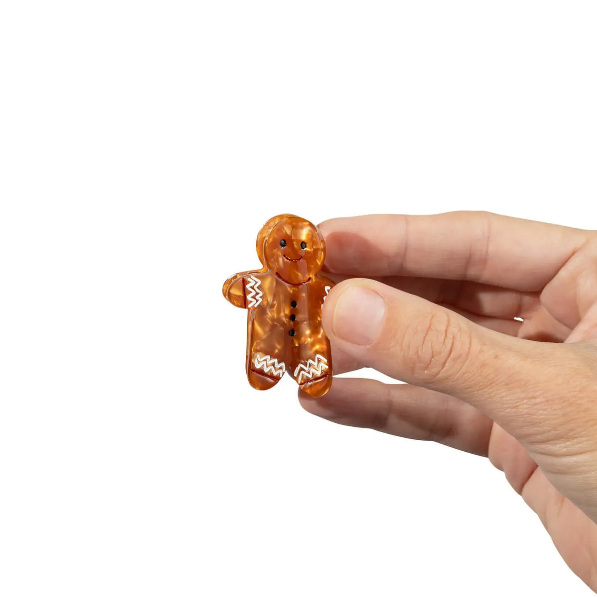 Mini Gingerbread Cookie Hair Claw