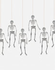 Glitter Jointed Skeleton Decorations