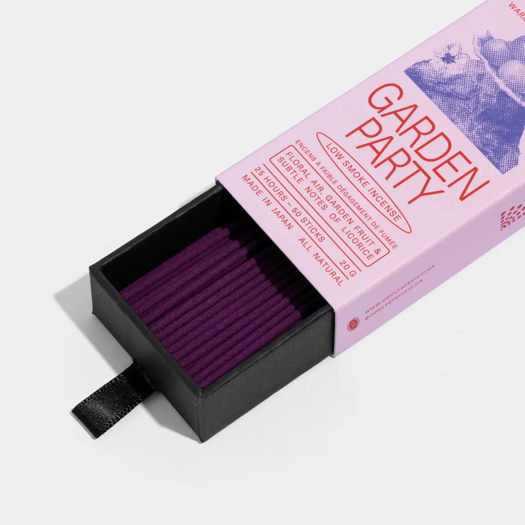 Low Smoke Incense | Garden Party by Oddly Specific