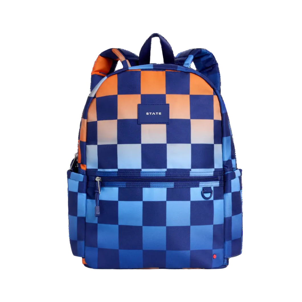 Gradient Checkerboard Kane Double Pocket Backpack