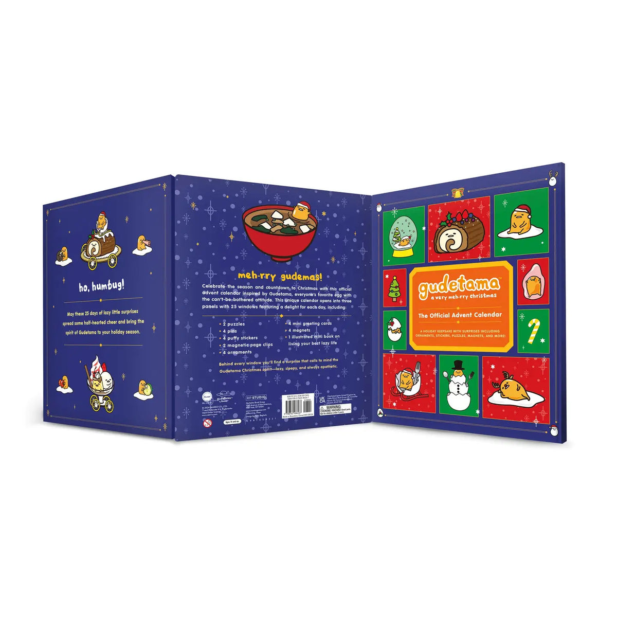 Gudetama Official Advent Calendar: A Very Meh-Rry Christmas